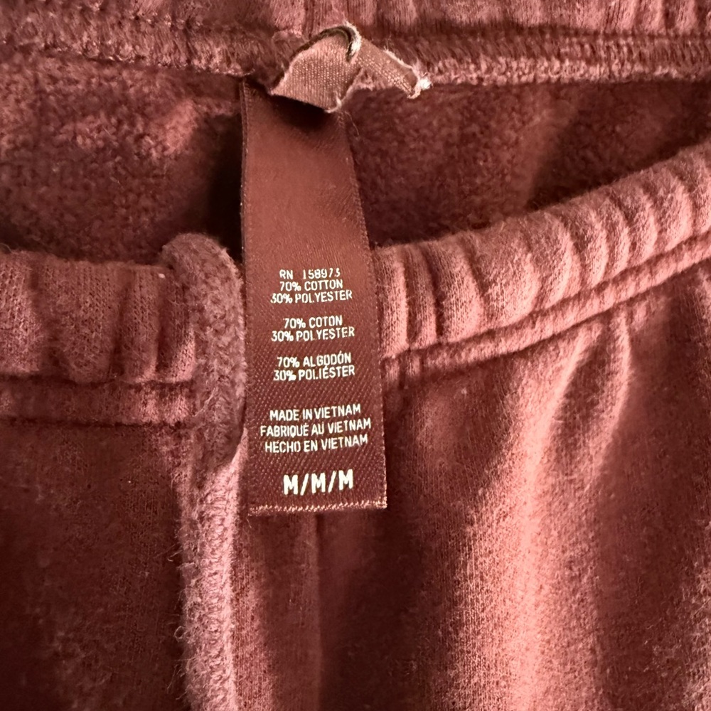 SKIMS Burgundy Track Pants - Picture 3 of 7